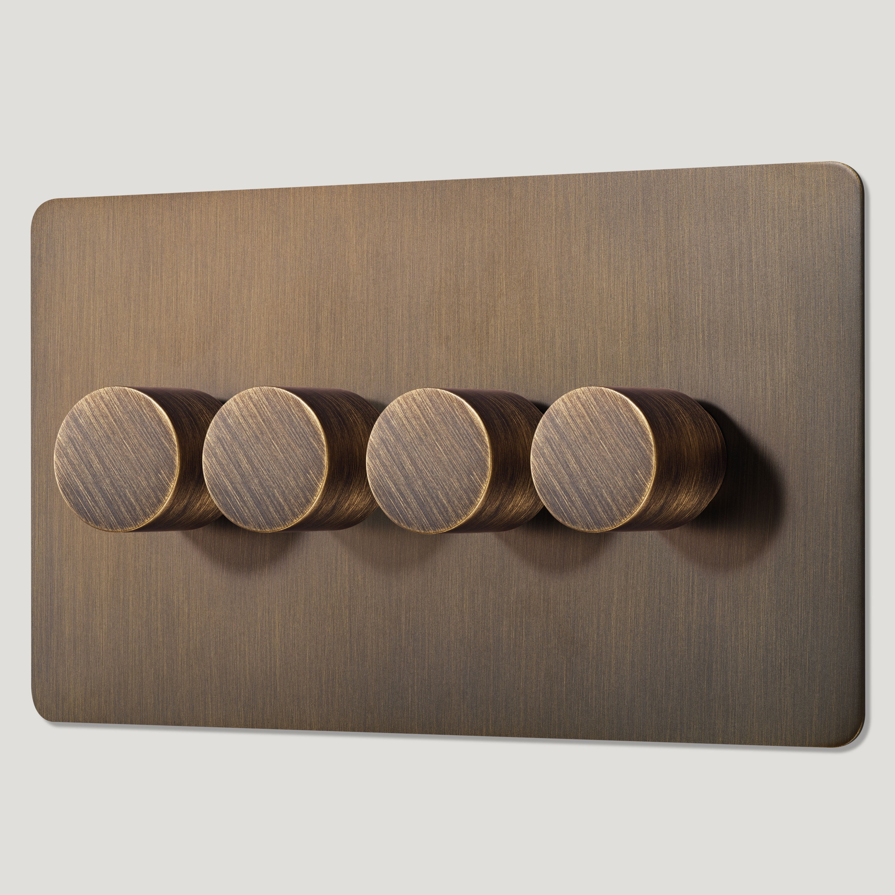 Plank Hardware dimmer switches 4 gang 4g