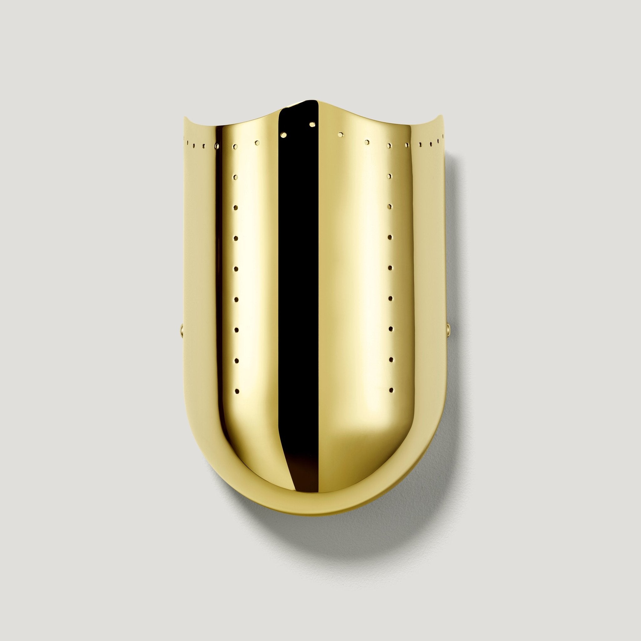 DOMINO Flush Wall Sconce - Polished Brass - Plank Hardware