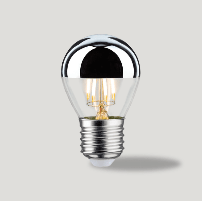 E27 LED Silver-Capped Dimmable Bulb – Single