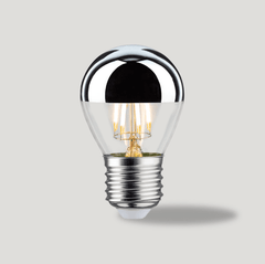 E27 LED Silver - Capped Dimmable Bulb – Single - Plank Hardware