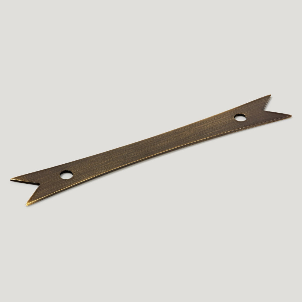 ELIZA Ribbon Handle Backplate - Antique Brass