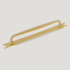 ELIZA Handle with Ribbon Backplate - Brass - Plank Hardware
