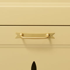 ELIZA Handle with Ribbon Backplate - Brass - Plank Hardware
