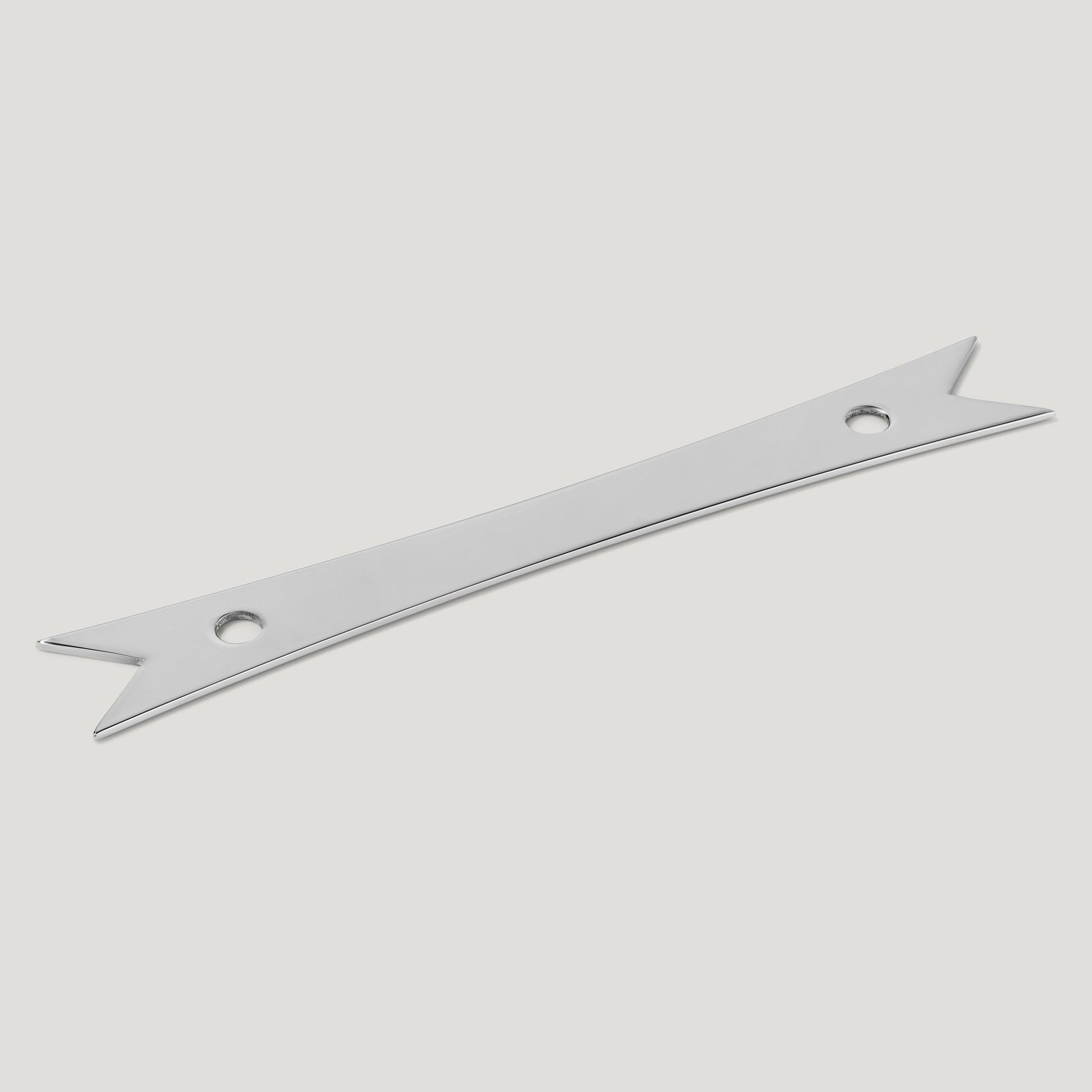 ELIZA Handle with Ribbon Backplate - Polished Nickel - Plank Hardware