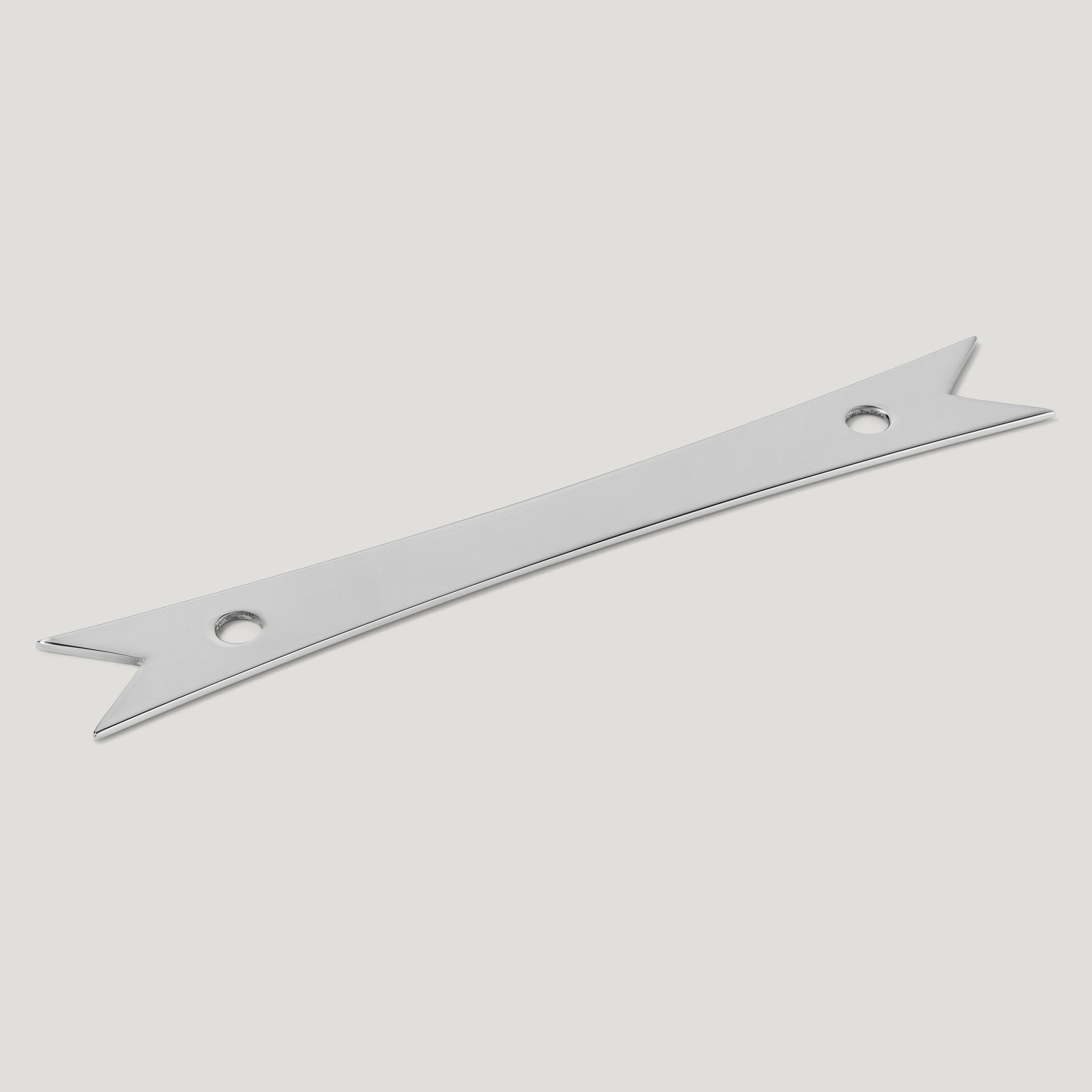 ELIZA Handle with Ribbon Backplate - Polished Nickel - Plank Hardware