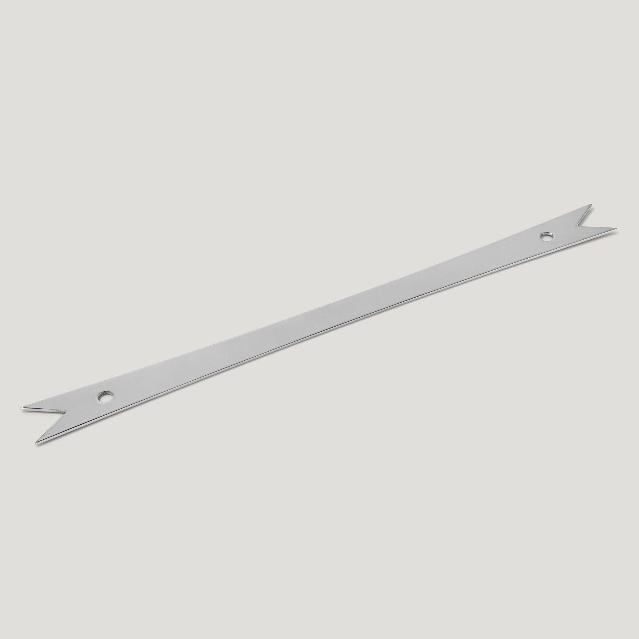 ELIZA Handle with Ribbon Backplate - Polished Nickel - Plank Hardware