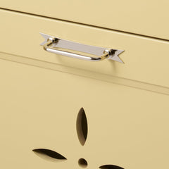 ELIZA Handle with Ribbon Backplate - Polished Nickel - Plank Hardware