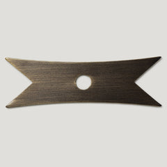 ELIZA Ribbon Knob Backplate - Antique Brass