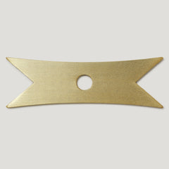 ELIZA Ribbon Knob Backplate - Brass - Plank Hardware
