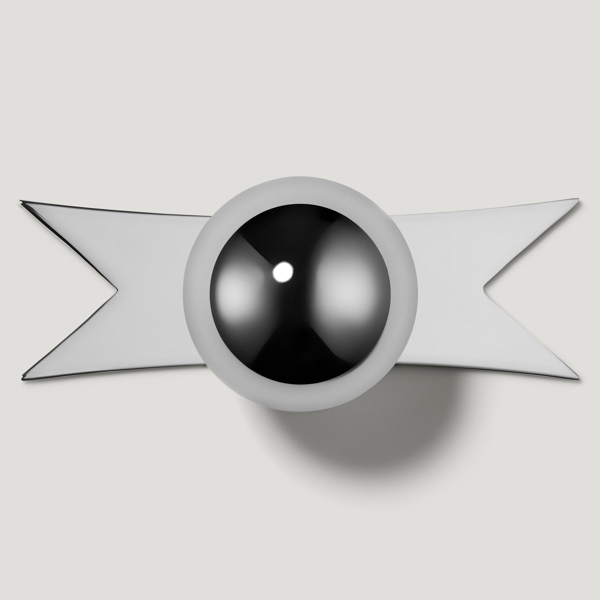 ELIZA Ribbon Knob Backplate - Polished Nickel - Plank Hardware