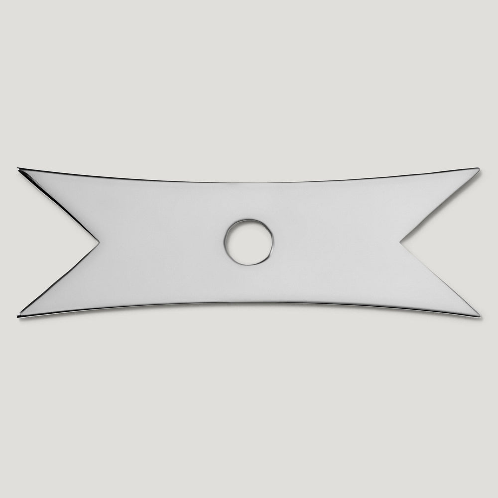 Plaque arrière pour bouton ruban ELIZA - Nickel poli