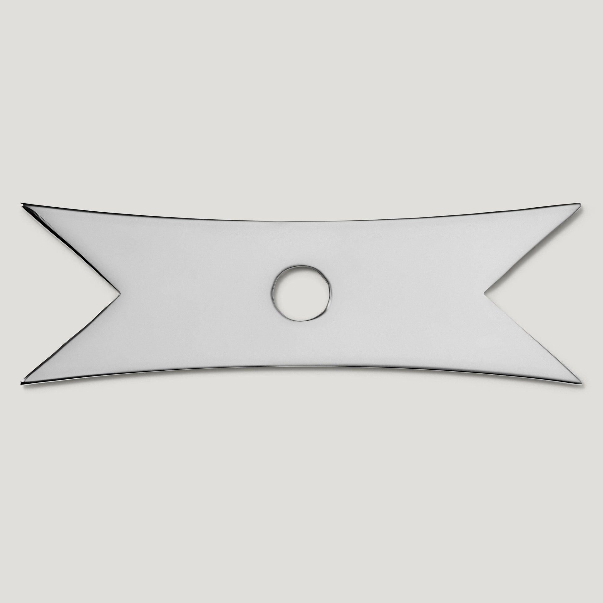 ELIZA Ribbon Knob Backplate - Polished Nickel - Plank Hardware