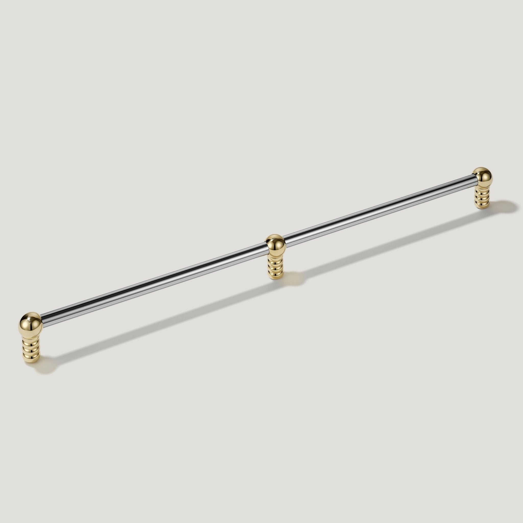 ESBEN Appliance Pull - Polished Nickel & Unlacquered Brass - Plank Hardware