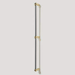 ESBEN Heavyweight Long Handle - Polished Nickel & Unlacquered Brass