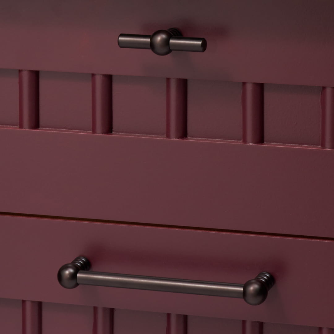 ESBEN D Bar Handle - Blackened Bronze - Plank Hardware