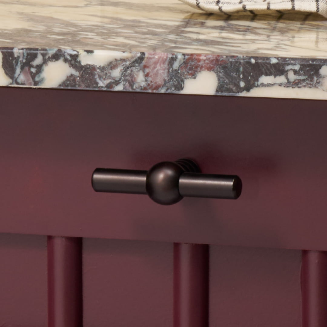 ESBEN Single T Handle - Blackened Bronze - Plank Hardware