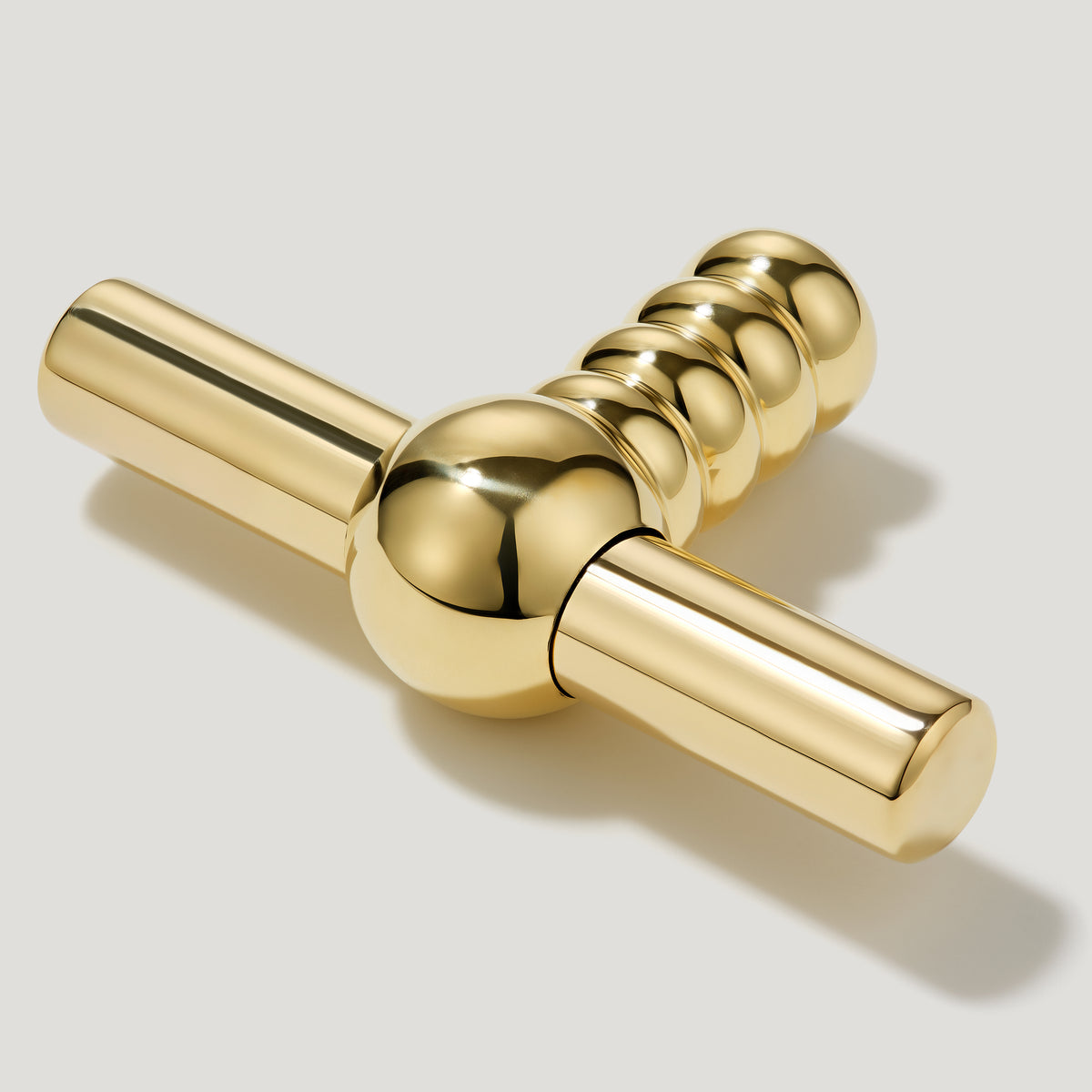 ESBEN Single T Handle - Unlacquered Brass - Plank Hardware