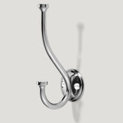 GRAYSON Shaker Double Fixing Hook - Polished Nickel - Plank Hardware