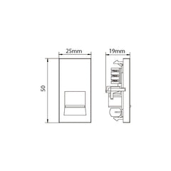 Half 1G Terminal Master Telephone Socket - Plank Hardware