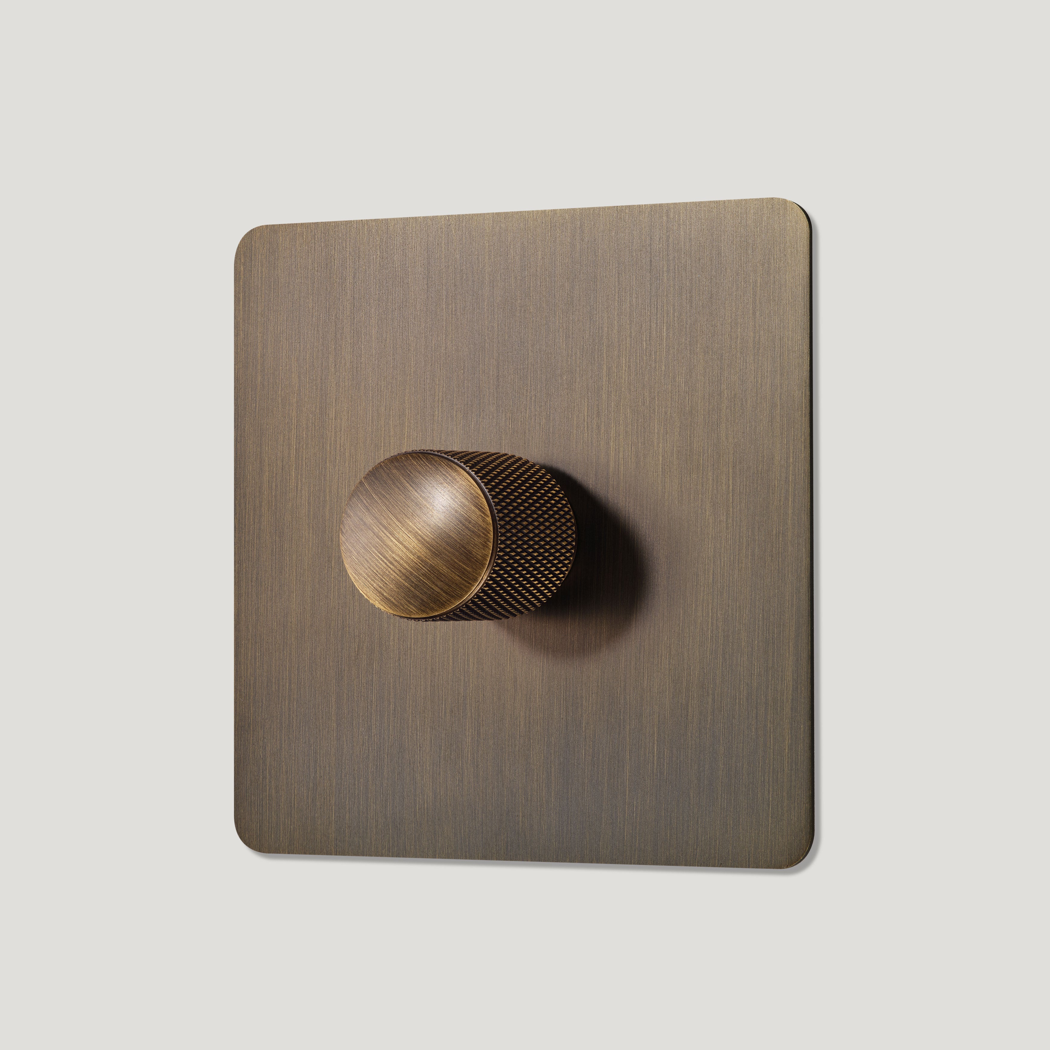 Plank Hardware knurled antique braStainless Steel light switches 1 product type dimmer