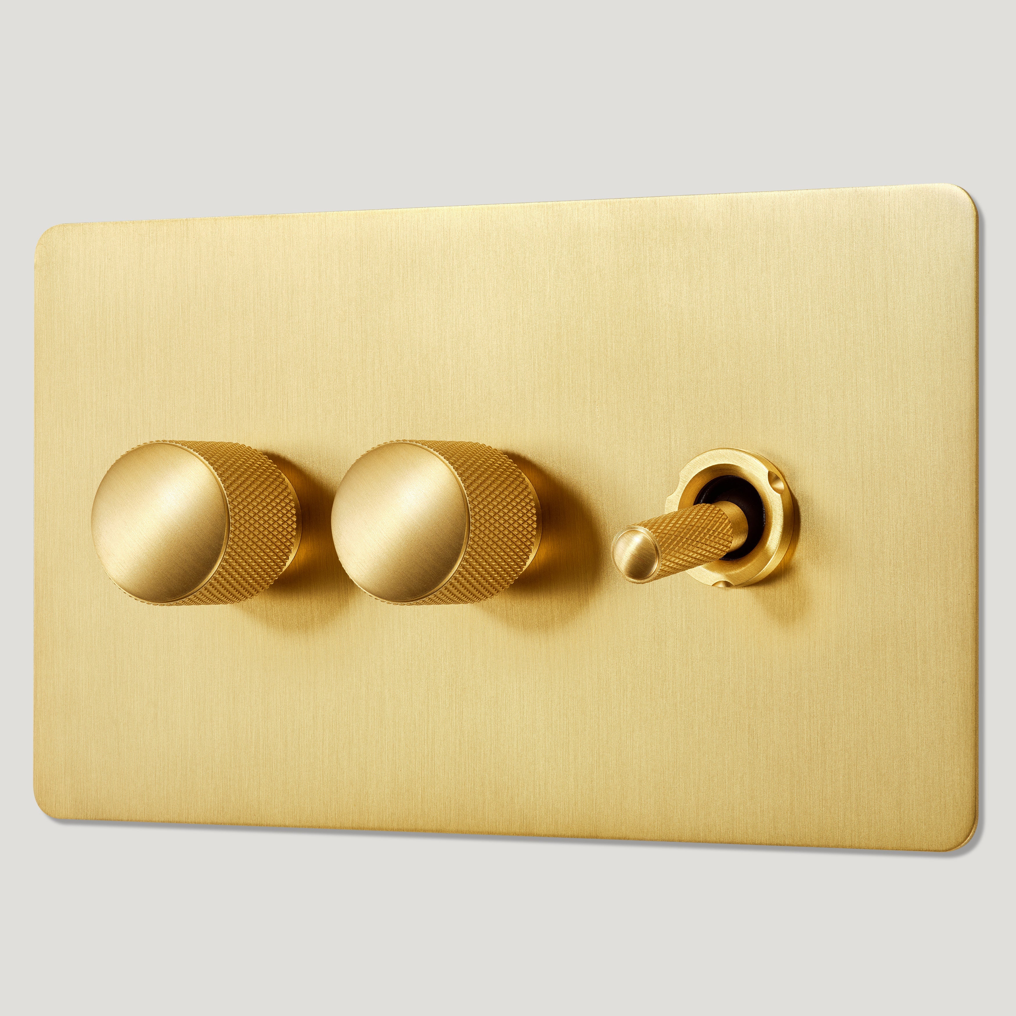 Plank Hardware knurled braStainless Steel light switches 1 product type mixed switch