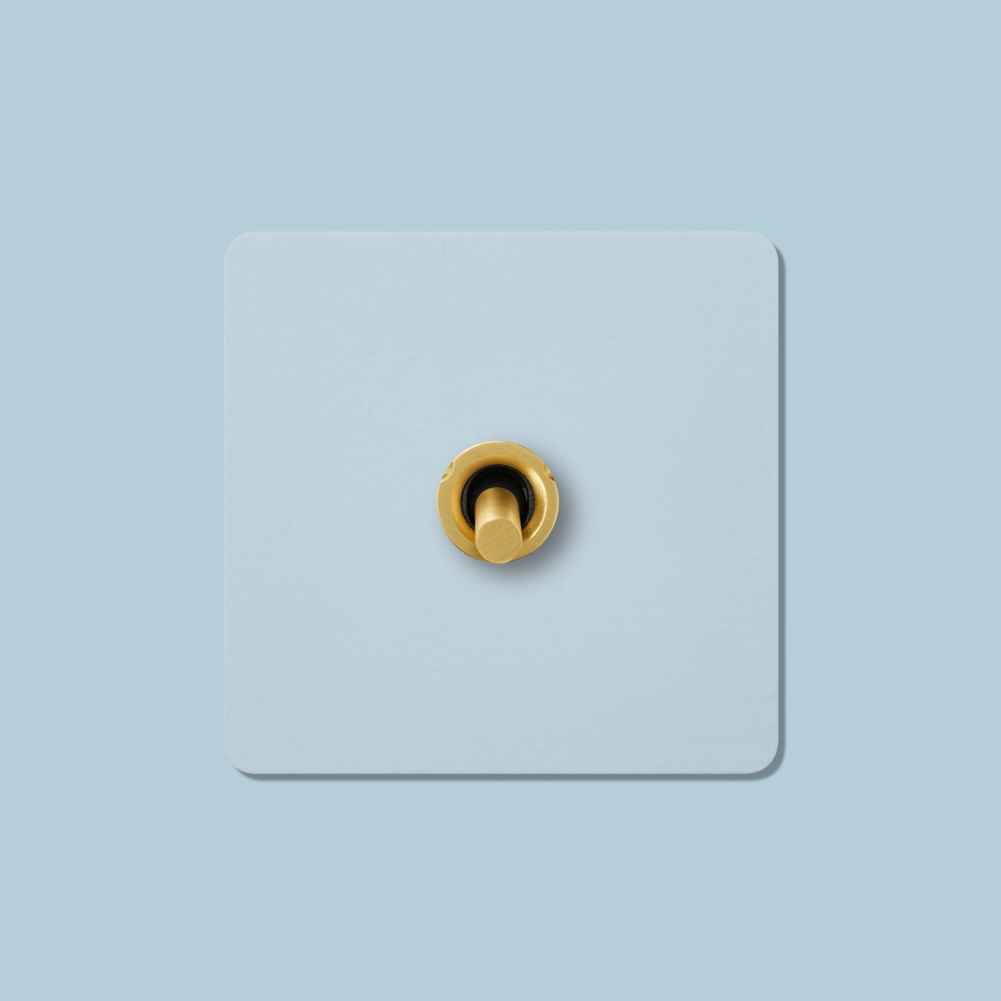MAXWELL 1G Paintable Toggle Switch - Brass - Plank Hardware