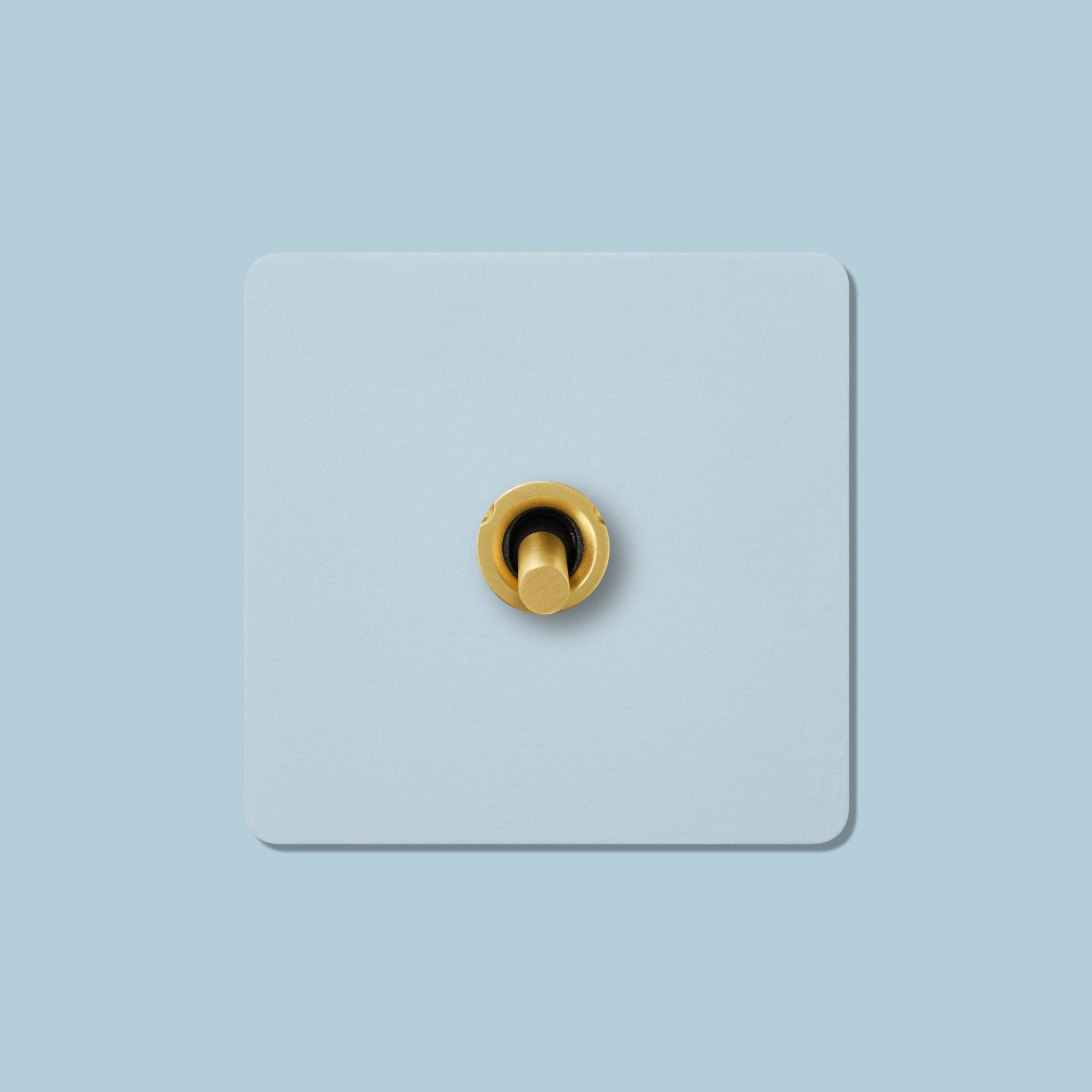 MAXWELL 1G Paintable Toggle Switch - Brass - Plank Hardware