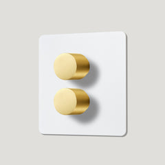 MAXWELL 2G Paintable Dimmer Switch - Brass - Plank Hardware