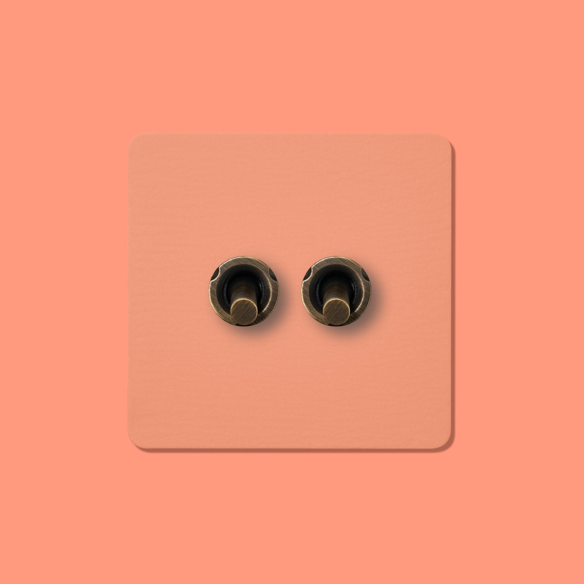 MAXWELL 2G Paintable Toggle Switch - Antique Brass - Plank Hardware