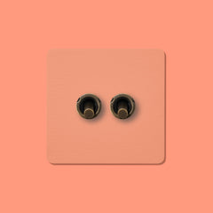 MAXWELL 2G Paintable Toggle Switch - Antique Brass - Plank Hardware