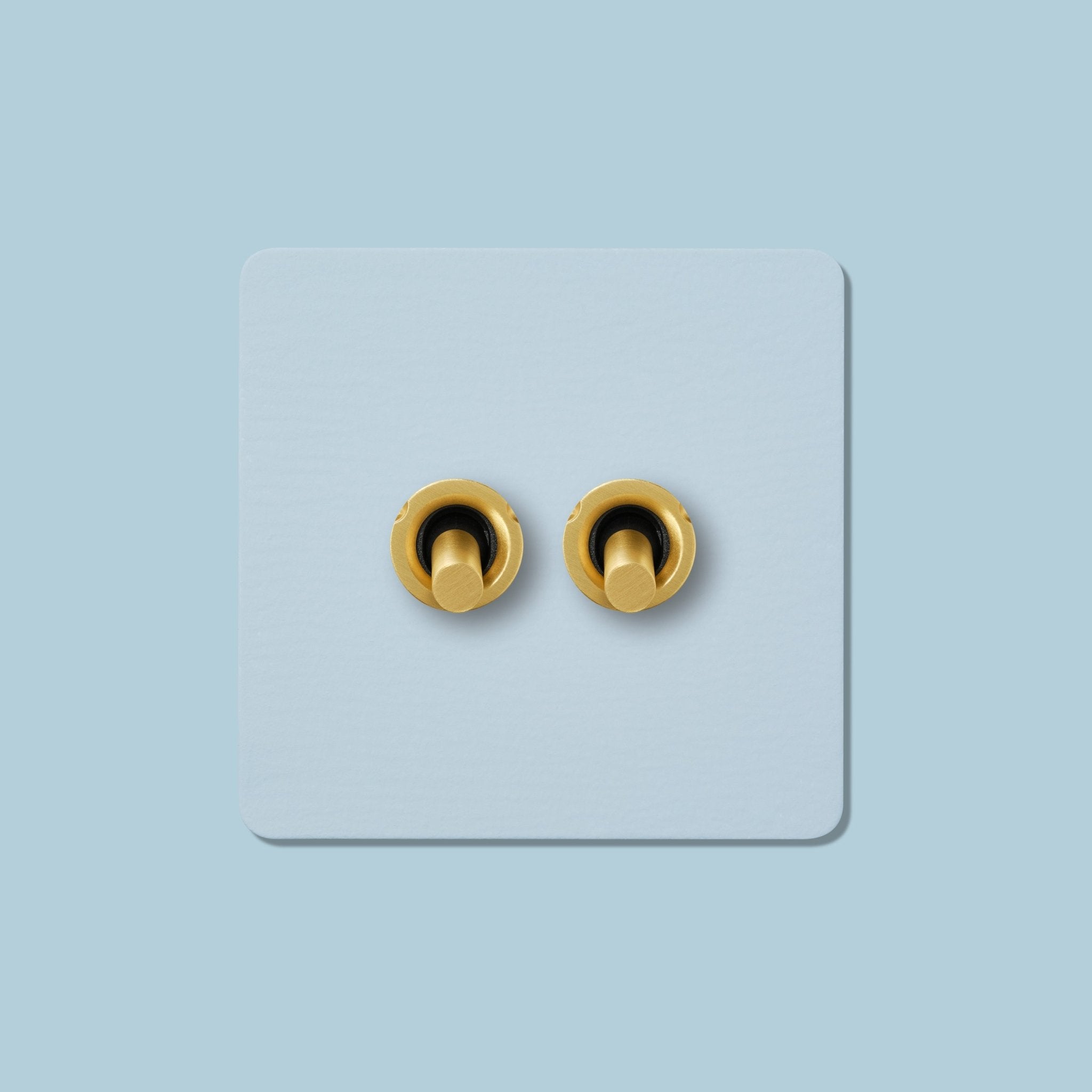MAXWELL 2G Paintable Toggle Switch - Brass - Plank Hardware