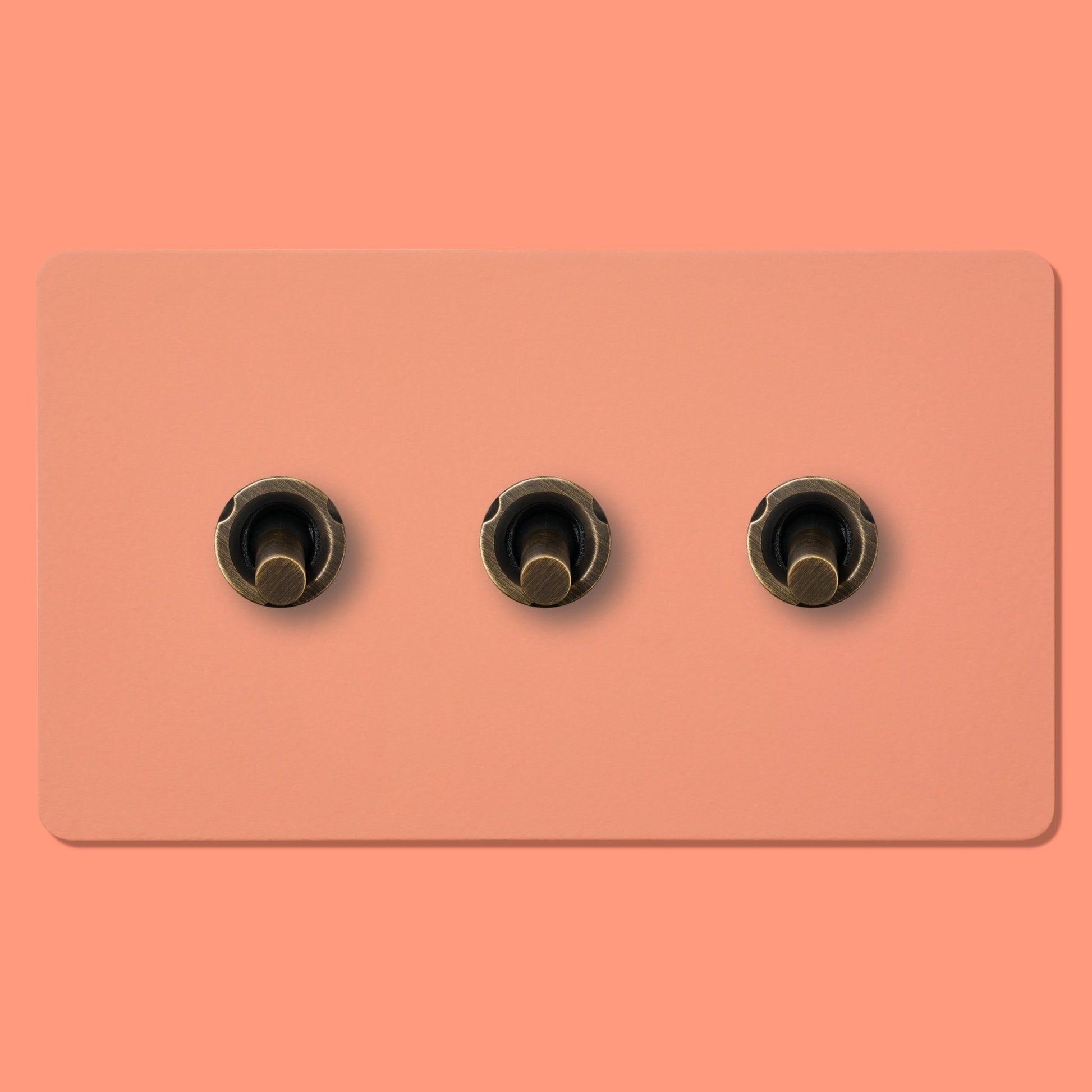 MAXWELL 3G Paintable Toggle Switch - Antique Brass - Plank Hardware