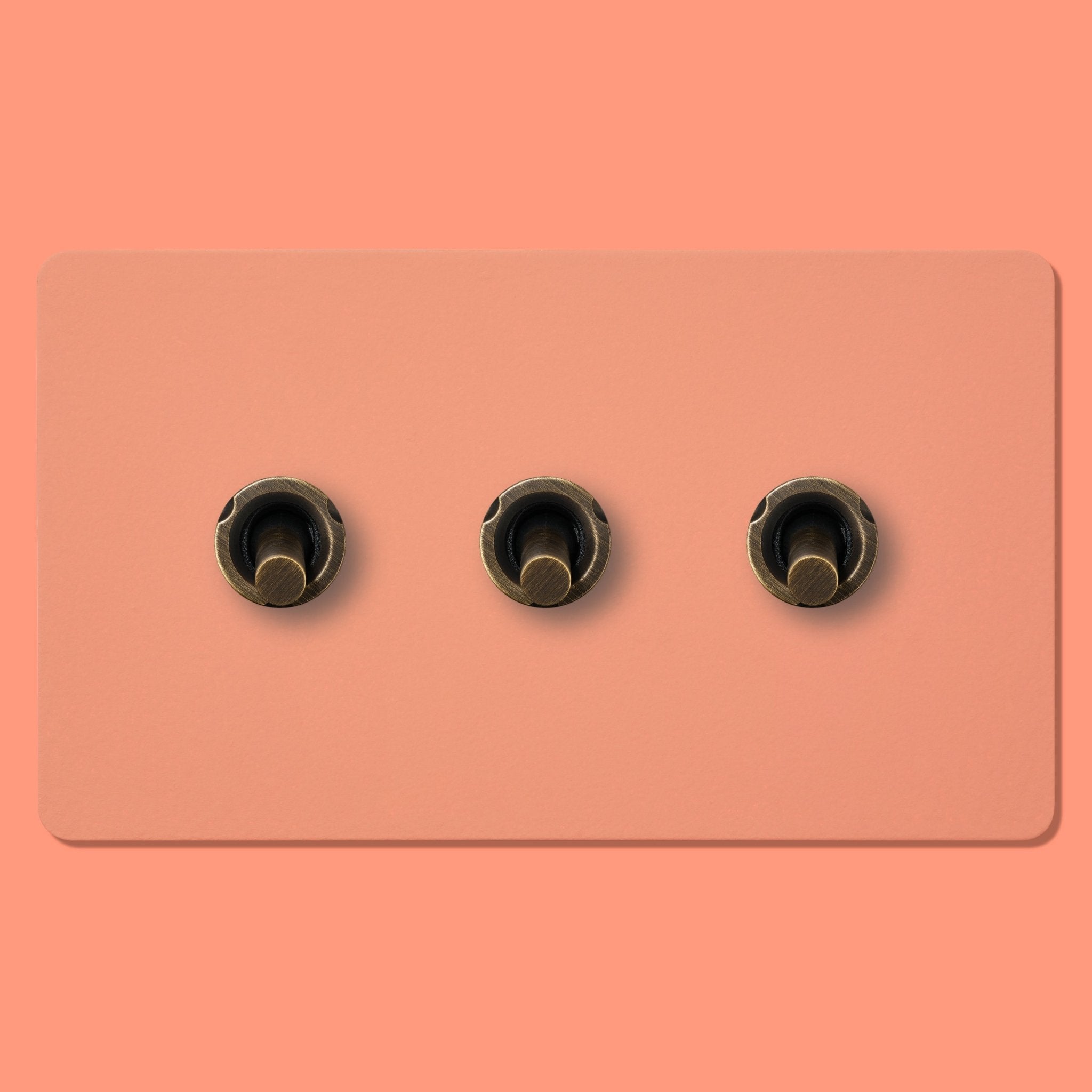 MAXWELL 3G Paintable Toggle Switch - Antique Brass - Plank Hardware