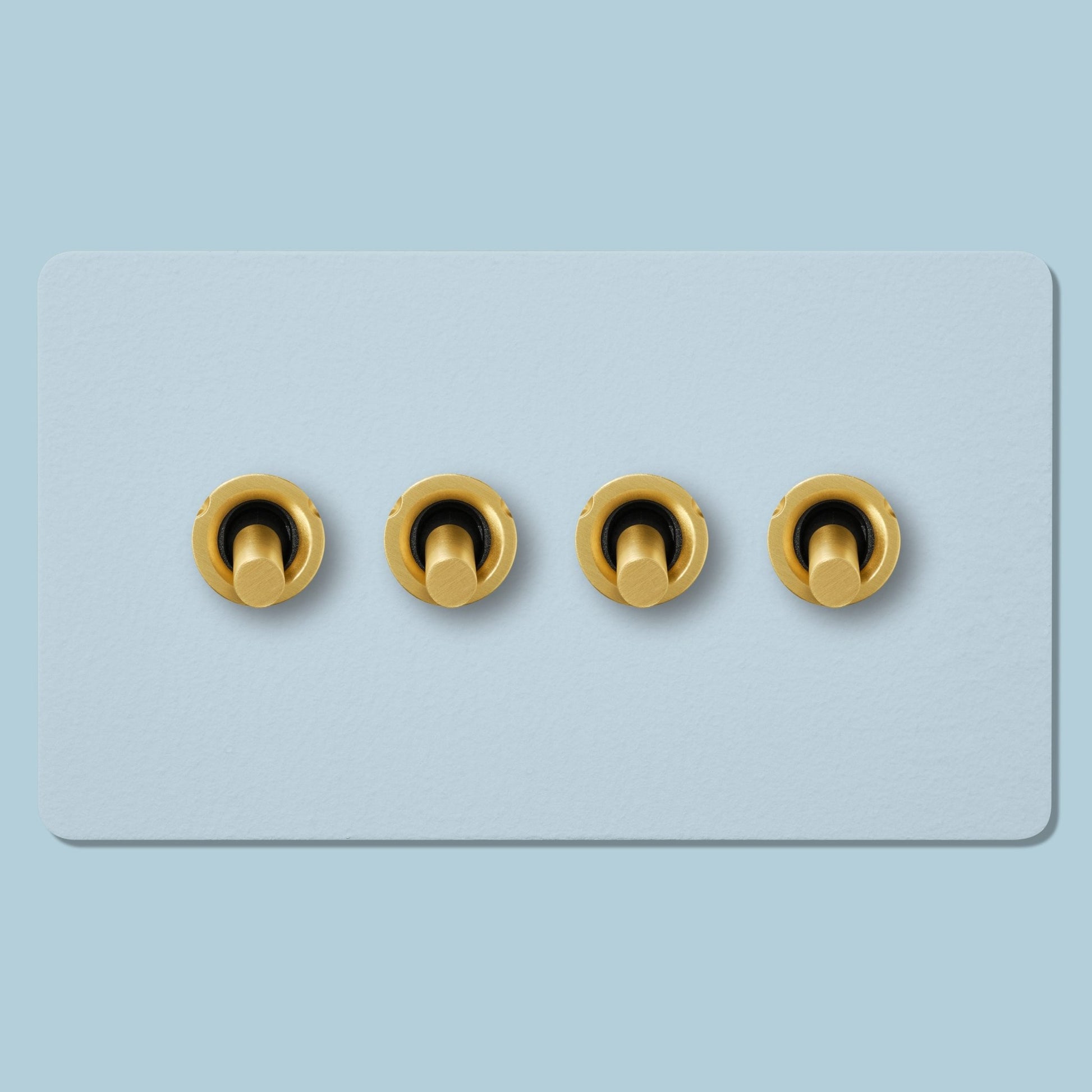 MAXWELL 4G Paintable Toggle Switch - Brass - Plank Hardware