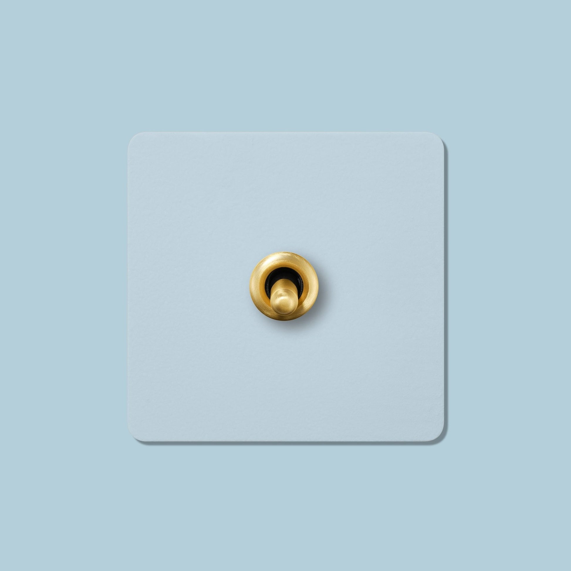 PALO 1G Paintable Toggle Switch - Brass - Plank Hardware