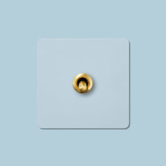 PALO 1G Paintable Toggle Switch - Brass - Plank Hardware