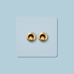 PALO 2G Paintable Toggle Switch - Brass - Plank Hardware