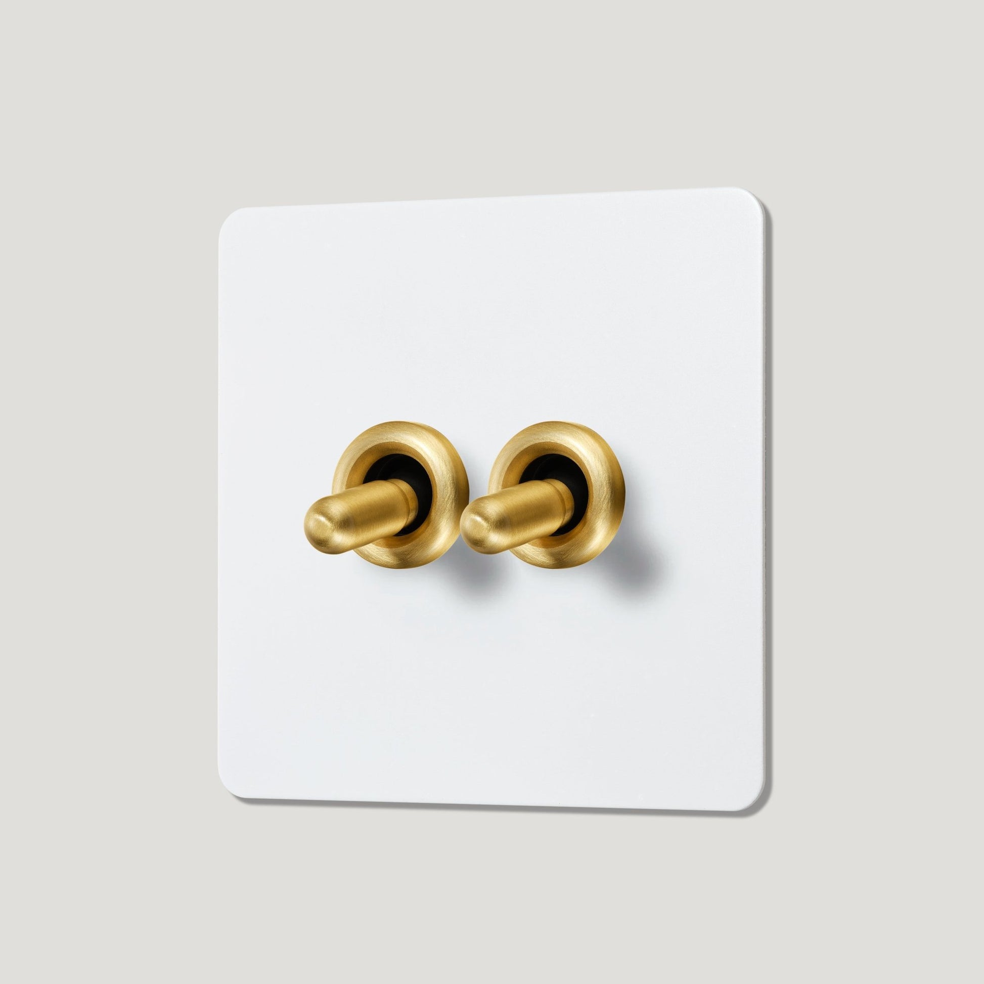 PALO 2G Paintable Toggle Switch - Brass - Plank Hardware
