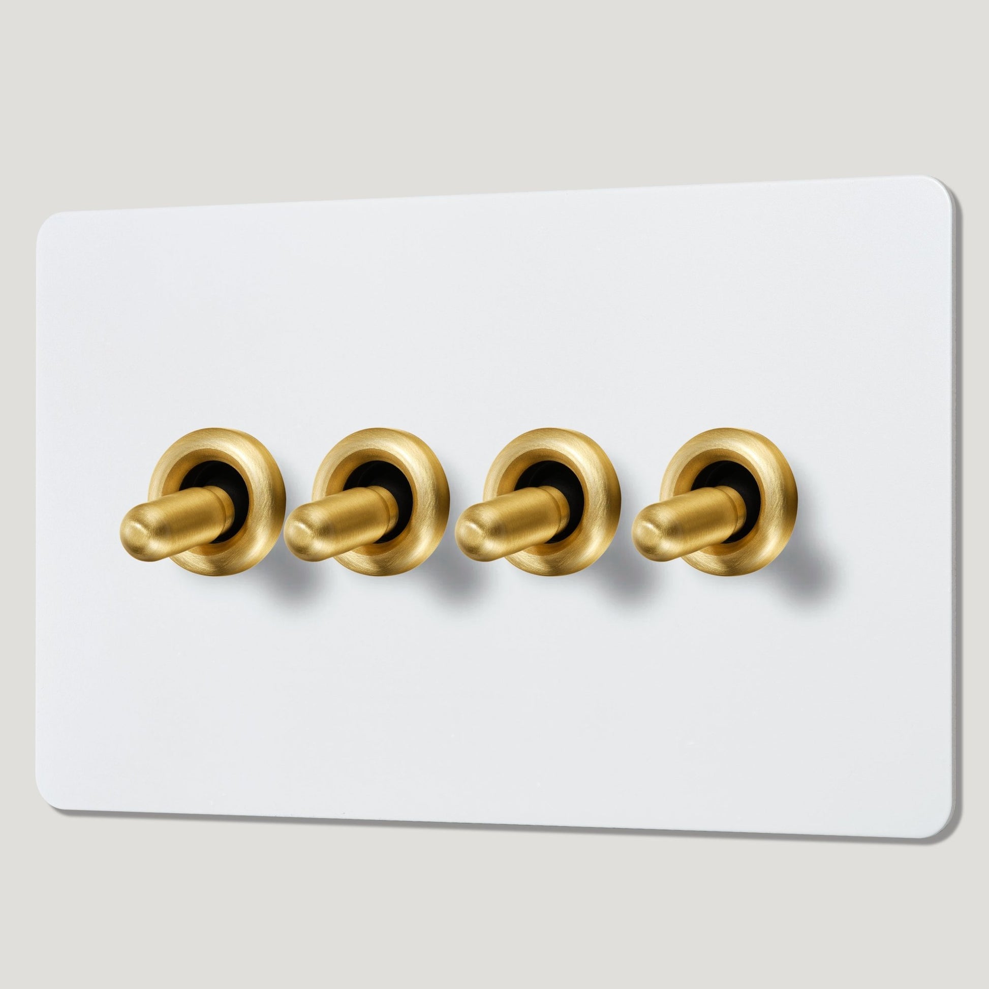 PALO 4G Paintable Toggle Switch - Brass - Plank Hardware