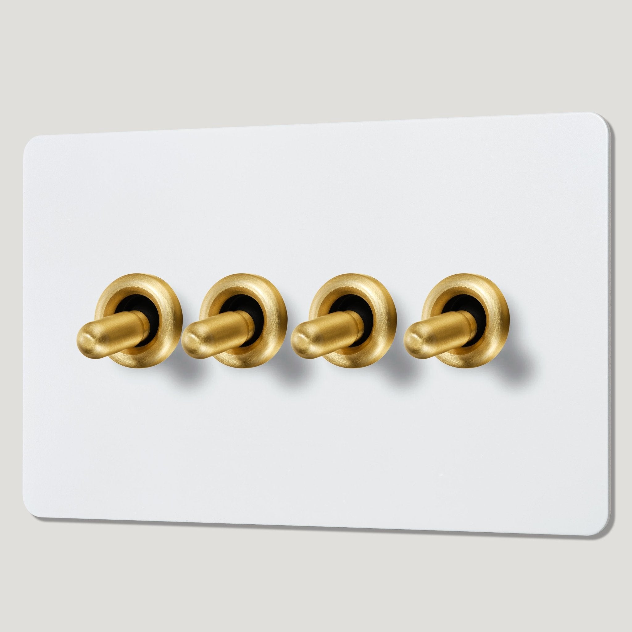 PALO 4G Paintable Toggle Switch - Brass - Plank Hardware