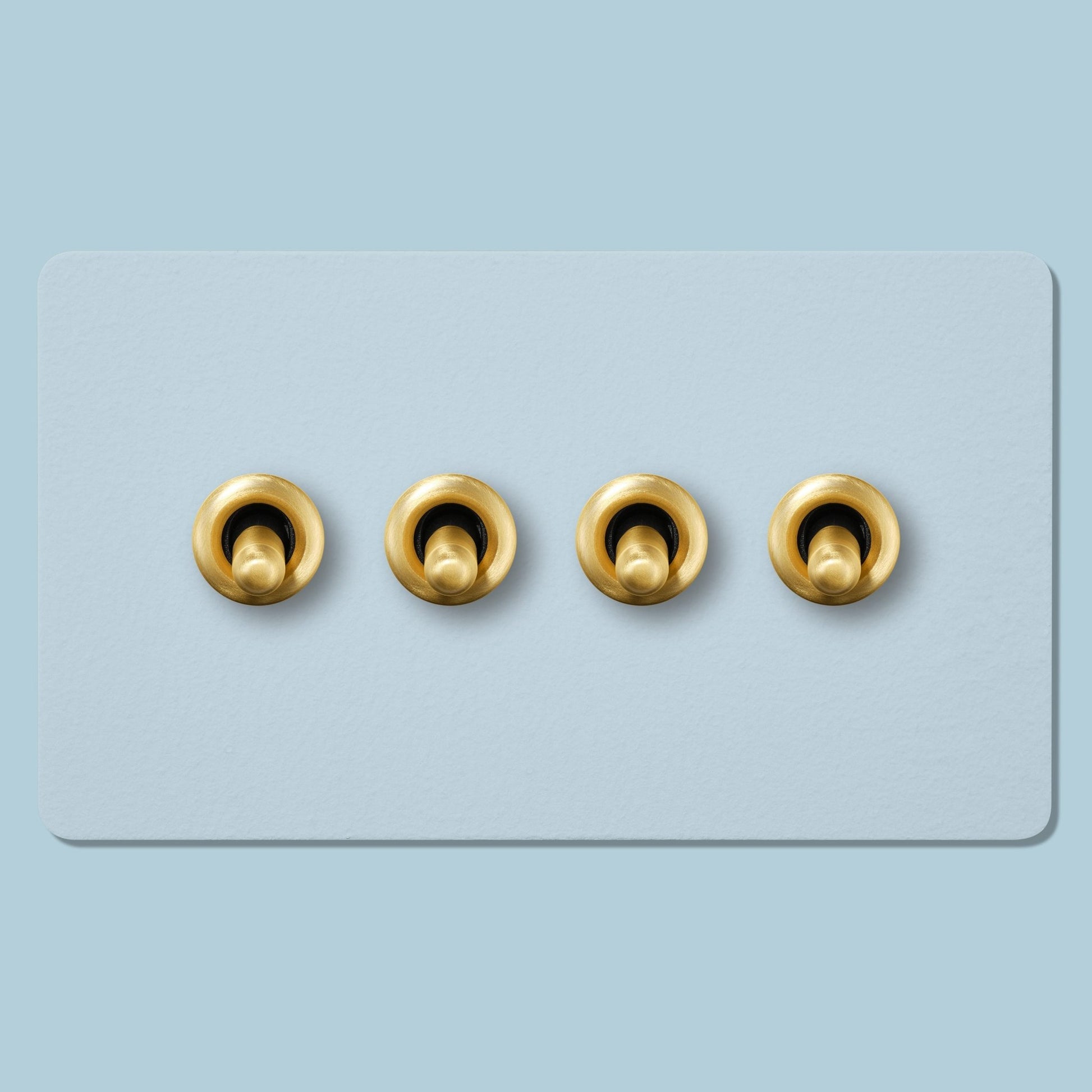 PALO 4G Paintable Toggle Switch - Brass - Plank Hardware