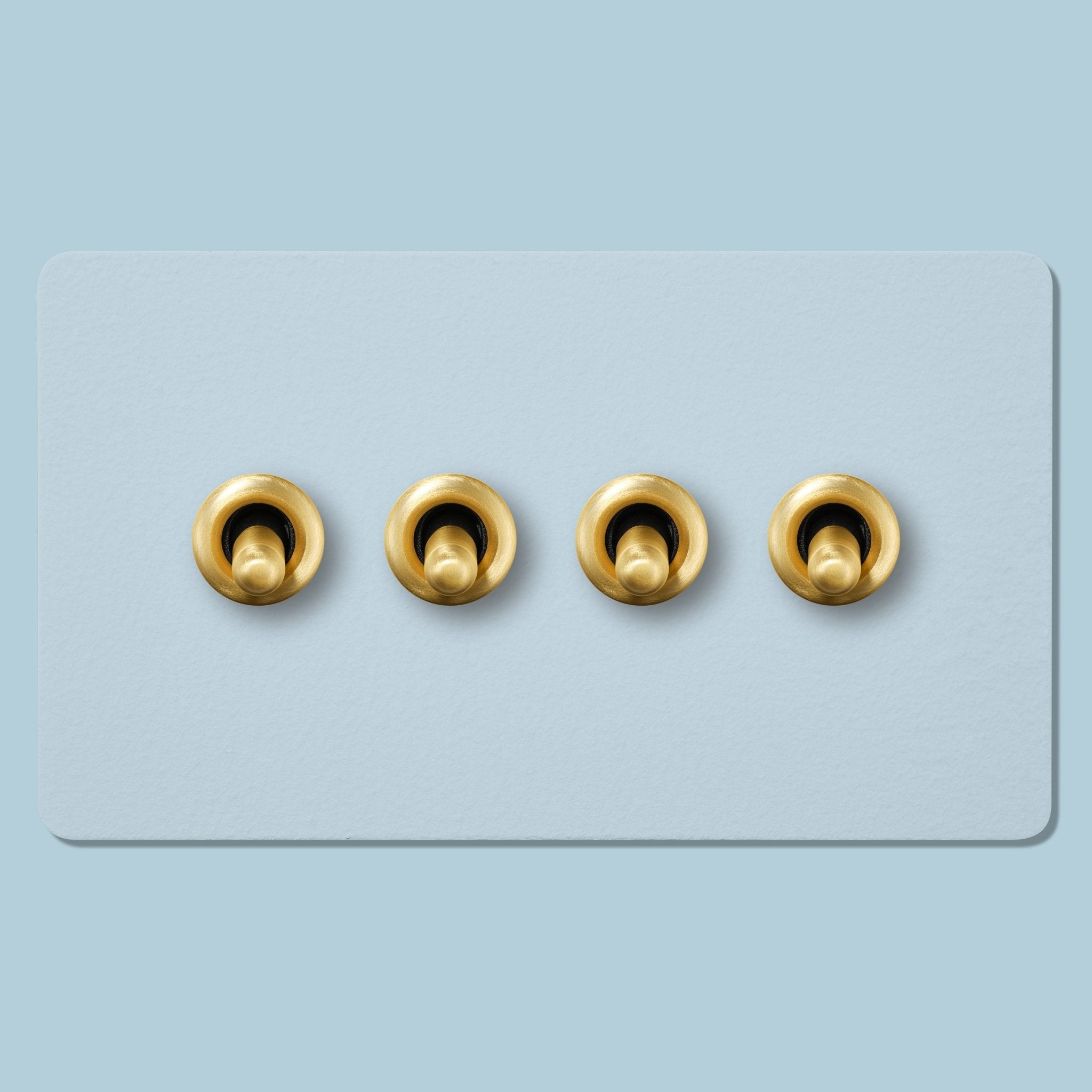 PALO 4G Paintable Toggle Switch - Brass - Plank Hardware