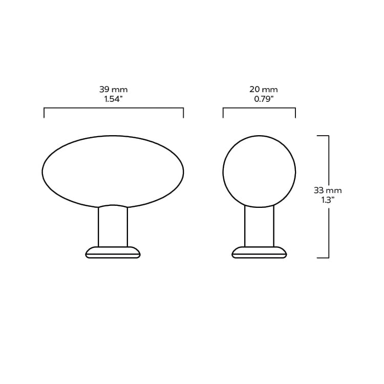 PEYTON Shaker Knob - Blackened Bronze - Plank Hardware