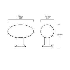 PEYTON Shaker Knob - Blackened Bronze - Plank Hardware