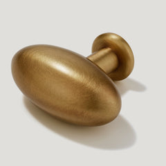 PEYTON Oval Knob - Heirloom Brass