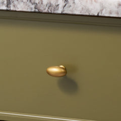 PEYTON Shaker Knob - Heirloom Brass - Plank Hardware