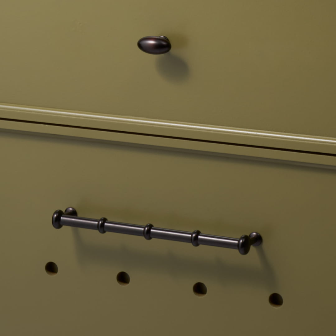 PEYTON Traditional D Bar Handle - Blackened Bronze - Plank Hardware