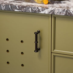 PEYTON Traditional D Bar Handle - Blackened Bronze - Plank Hardware