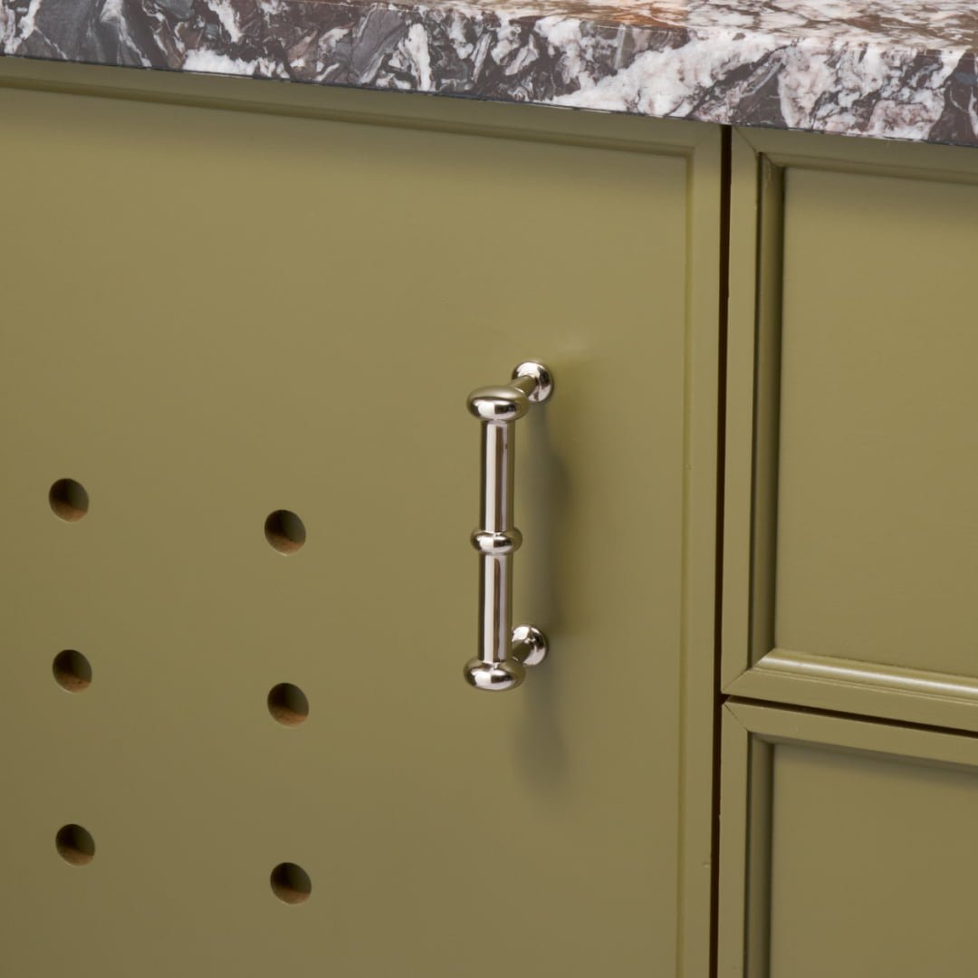 PEYTON Traditional D Bar Handle - Polished Nickel - Plank Hardware