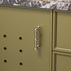 PEYTON Traditional D Bar Handle - Polished Nickel - Plank Hardware